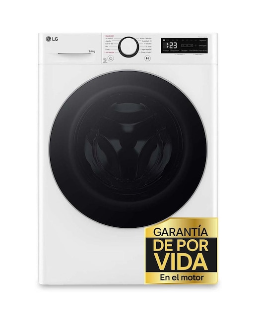 Imagen 0 de Lavadora secadora LG 9 kg lavado, 6 kg secado,  1400 rpm, inteligencia artificial - F4DR6009A1W. Reacondicionado grado C