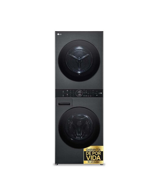 Imagen 0 de Torre de lavado y secado LG 12 kg (lavadora) / 10 kg (secadora) / 1400 rpm - WT1210BBF. Reacondicionado grado A