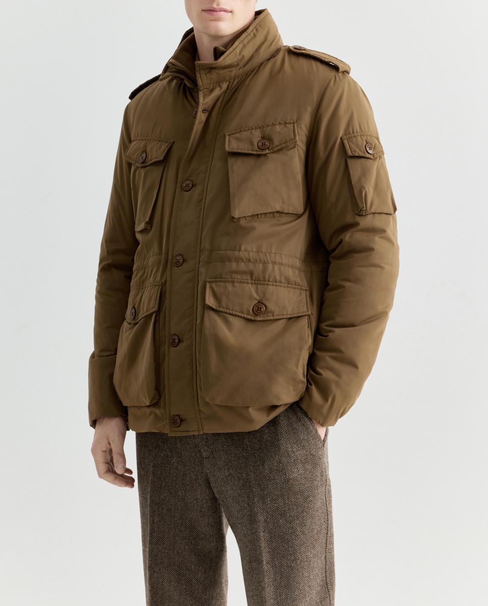 Imagen 0 de Parka de hombre de cinco bolsillos con ceñidor