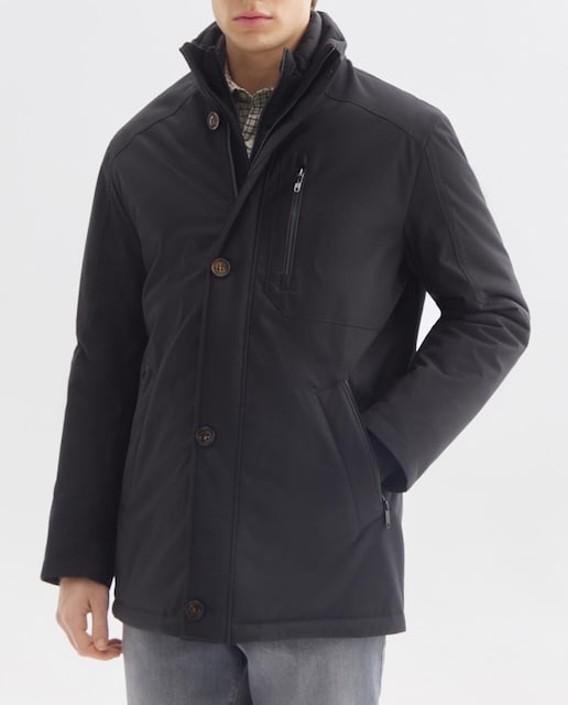 Imagen 0 de Chaquetón de hombre con bolsillos inclinados y pecherin delantero