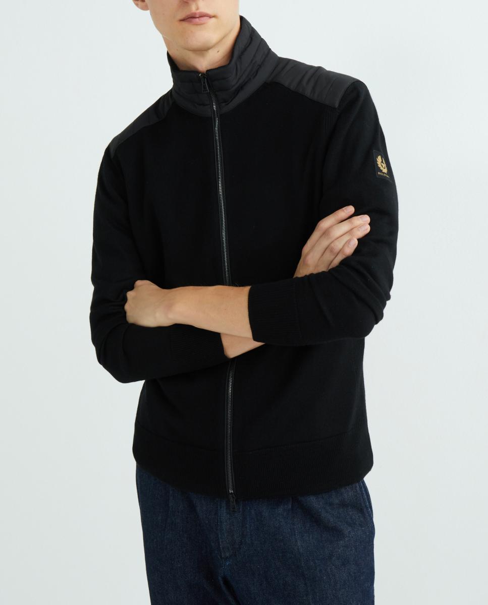 Imagen 0 de Chaqueta de hombre con doble tejido cuello y hombros de nylon
