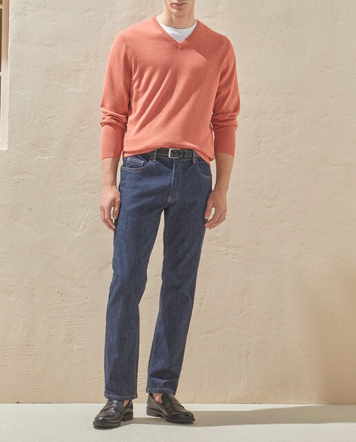 Imagen 0 de Súeter cuello pico algodón hombre