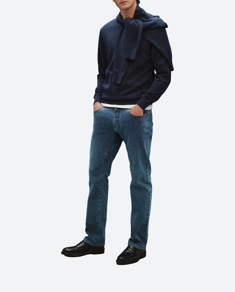 Imagen 0 de Suéter de hombre algodón cuello redondo