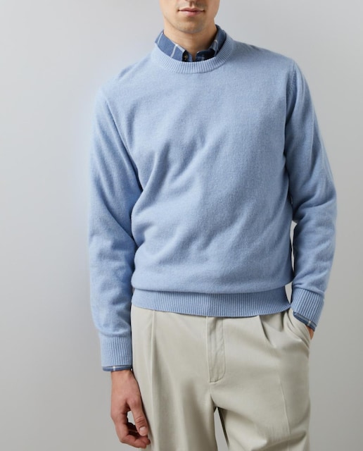 Imagen 0 de Jersey redondo liso Lambswool
