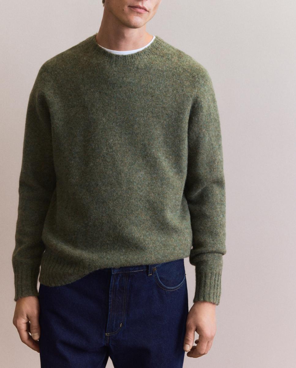 Imagen 0 de Jersey de hombre de cuello redondo liso shetland