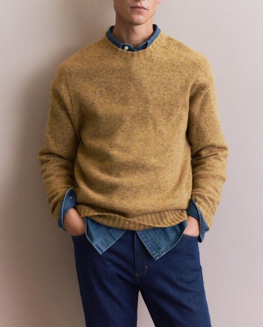Imagen 0 de Jersey de hombre de cuello redondo liso shetland