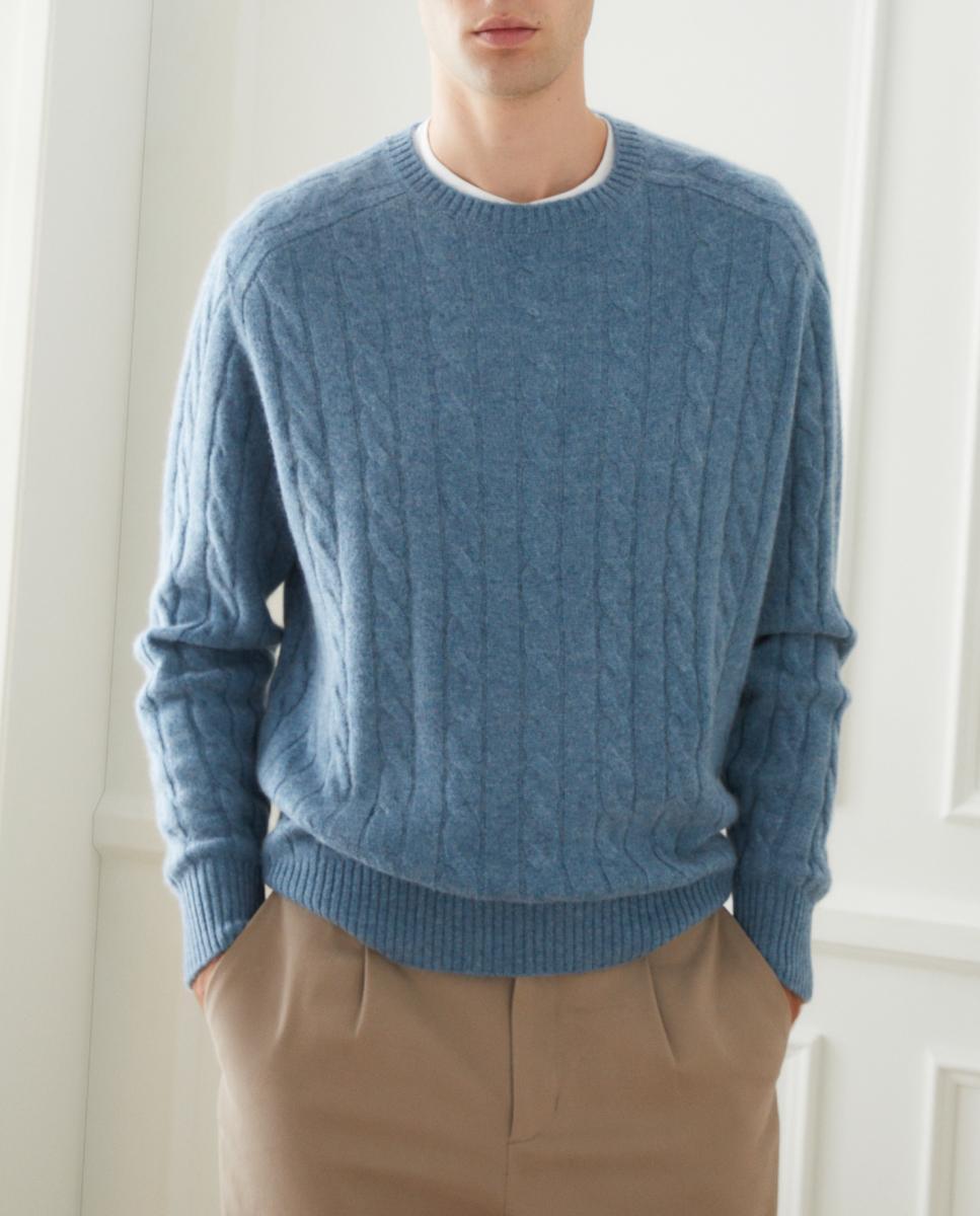 Imagen 0 de Jersey de hombre de cuello redondo ochos cashmere