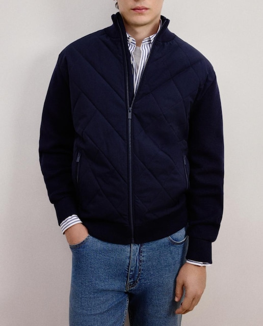 Imagen 0 de Chaqueta combinada rombos de hombre