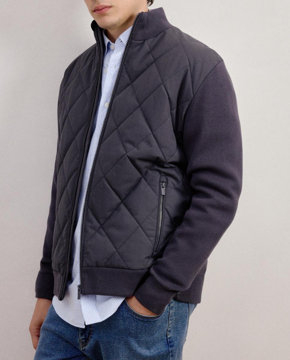Imagen 0 de Chaqueta combinada rombos de hombre