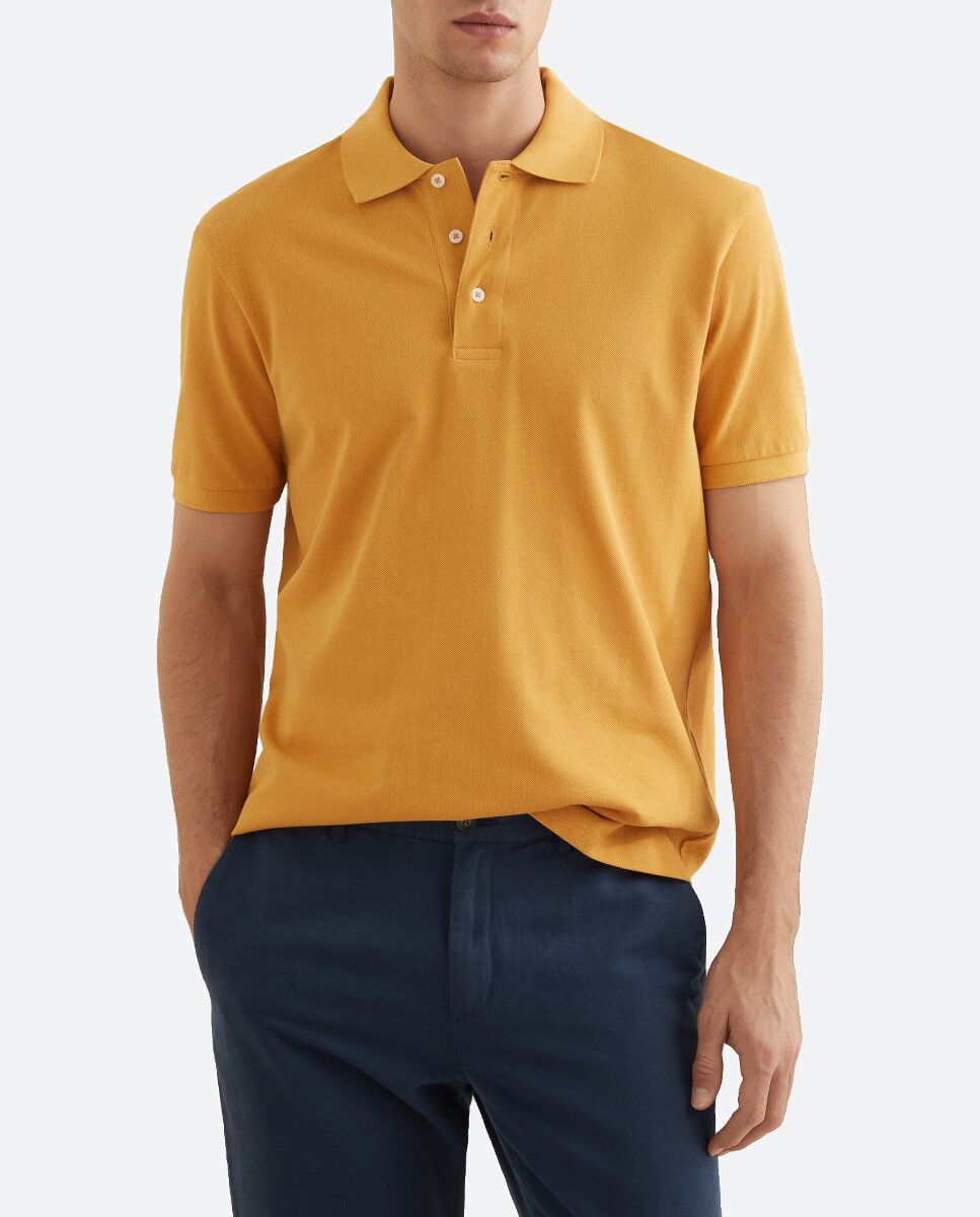 Imagen 0 de Polo de hombre de manga corta piqué basico
