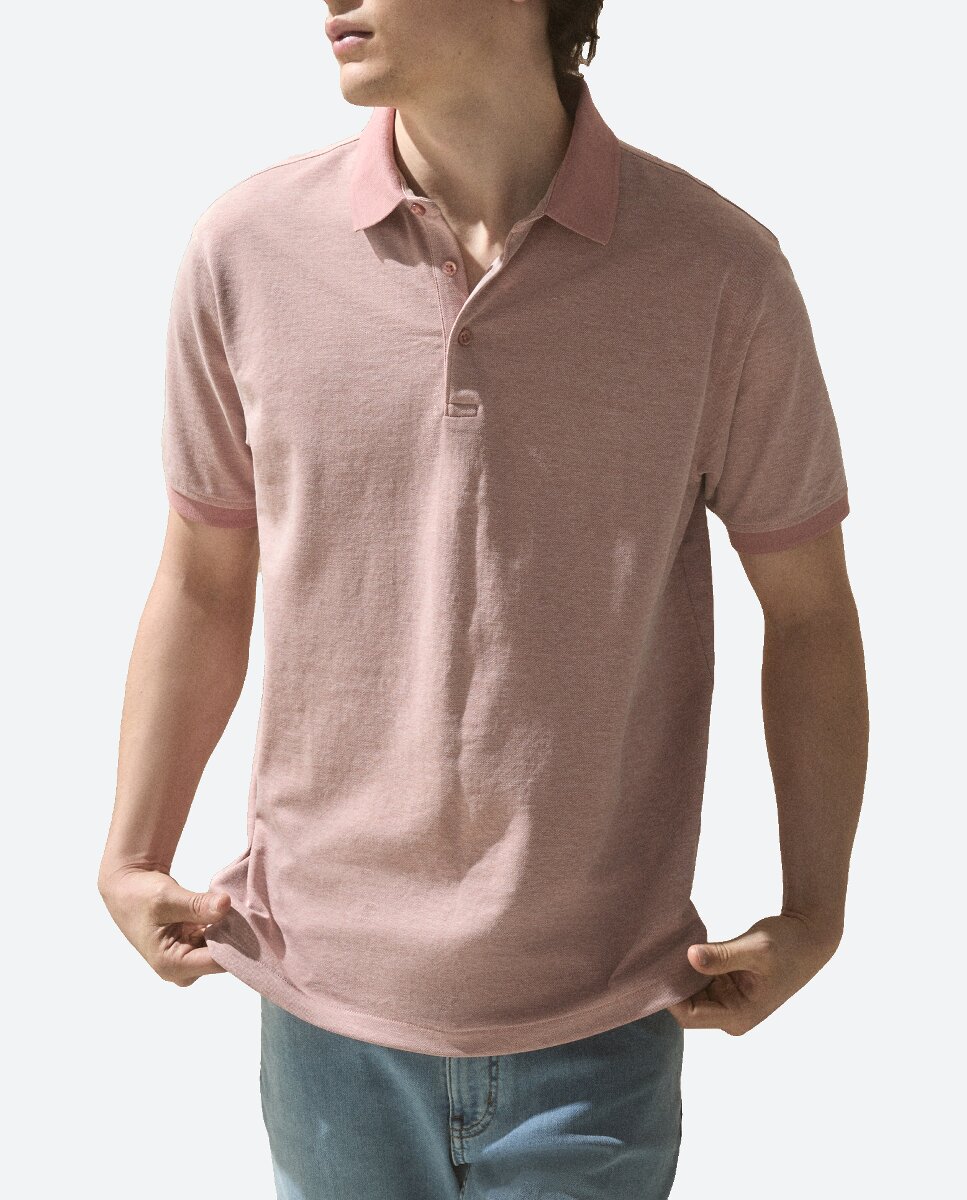 Imagen 0 de Polo manga corta contraste hombre.