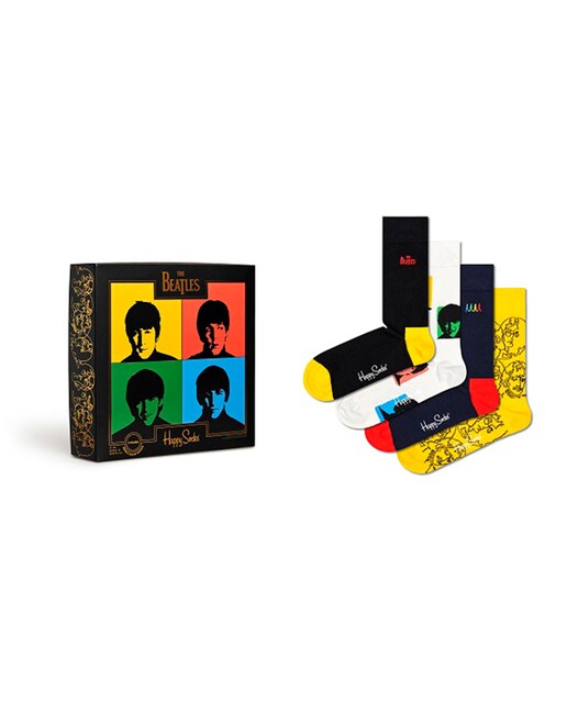 Calcetin de hombre The Beatles, estuche cuatro unidades