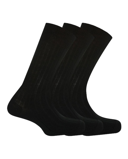 Imagen 0 de Pack de tres pares de calcetines de hombre Dustin cortos de algodón. Hecho en España.