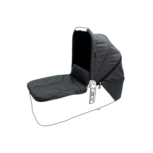 Imagen 0 de Pack de Accesorios Niu para Capazo Ventt Twin: Capota y Cubrepiés individual gris oscuro