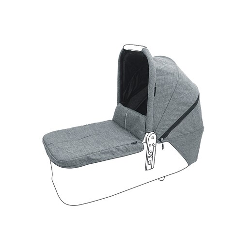 Imagen 0 de Pack de Accesorios Niu para Capazo Ventt Twin: Capota y Cubrepiés individual gris claro