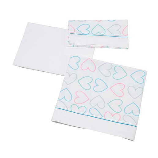 Imagen 0 de Juego de Sábanas 3 Piezas para Cuna (60 x 120 cm.) Micuna Wonderful blanco/multicolor