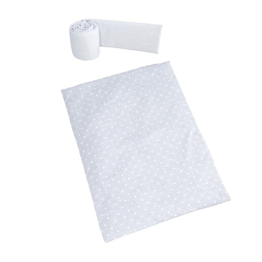 Imagen 0 de Juego Textil 2 Piezas Micuna para Minicuna (50 x 80 cm.): Nórdico + Protector Galaxy gris