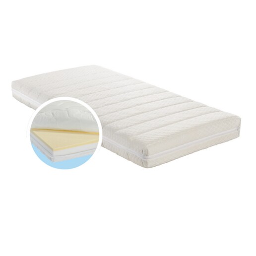 Imagen 0 de Colchón para Cuna Albero Bambino natural en fibra bambú blanco