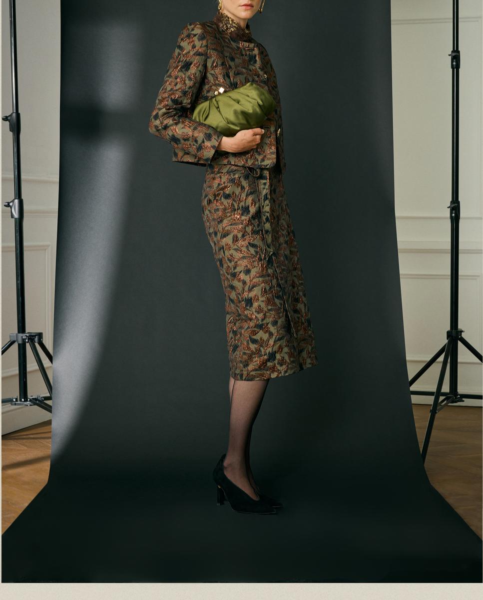 Imagen 0 de Falda mini Jacquard