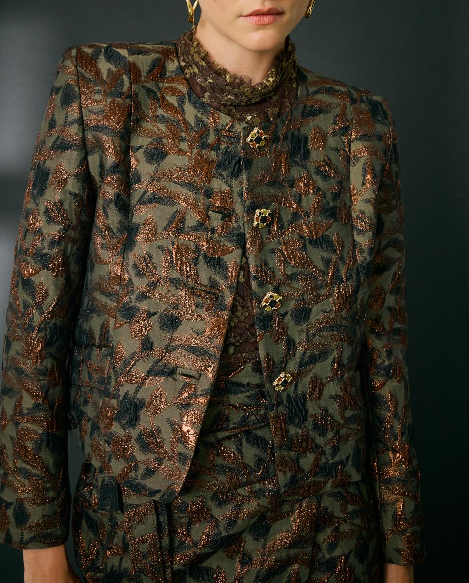Imagen 0 de Chaqueta de mujer corta con Jacquard