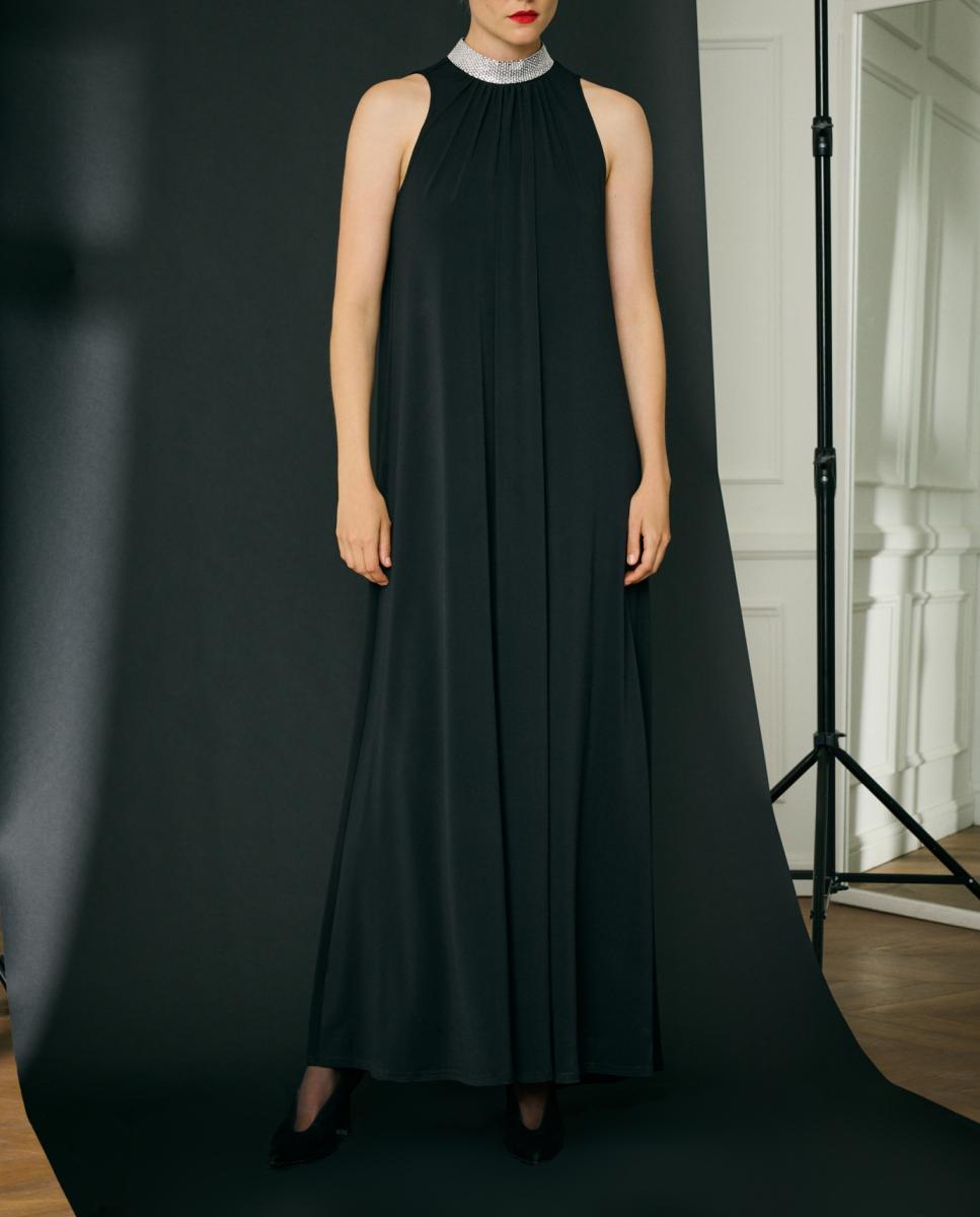 Imagen 0 de Vestido largo escote halter