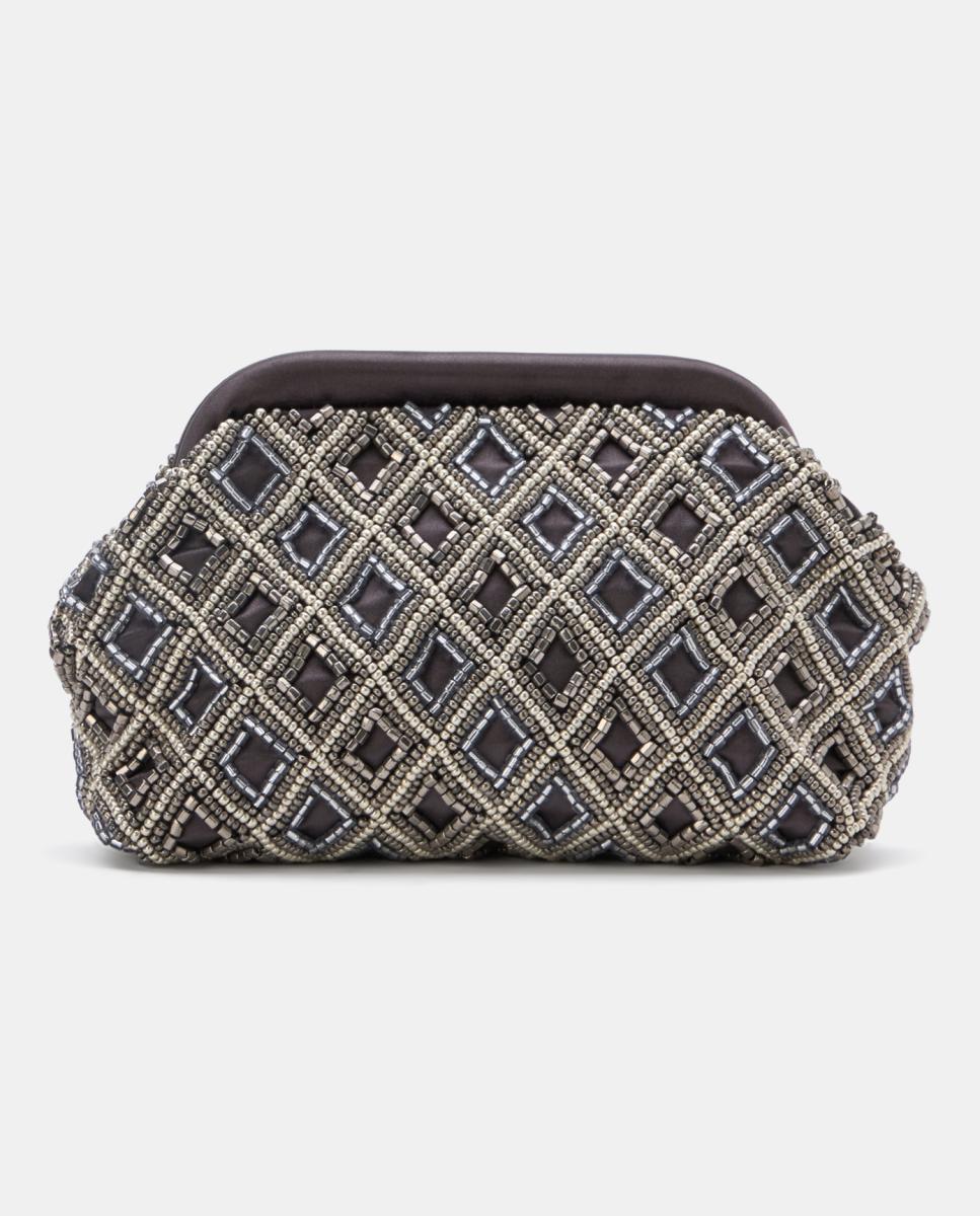 Imagen 0 de Bolso clutch con pedrería de mujer