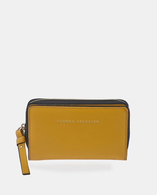 Imagen 0 de Monedero  con cremallera en piel lisa