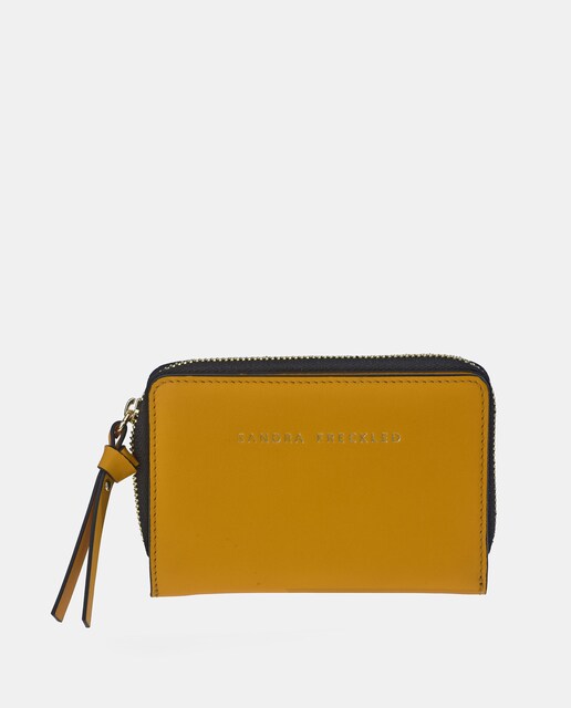 Imagen 0 de Monedero pequeño  con cremallera en piel lisa