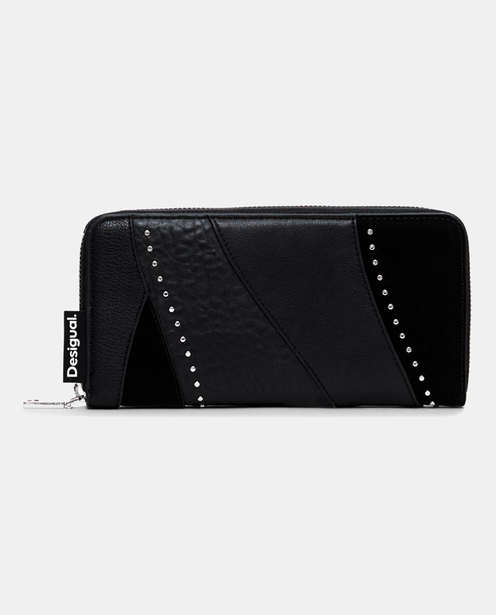 Imagen 0 de Cartera rectangular efecto piel con estampado multicolor