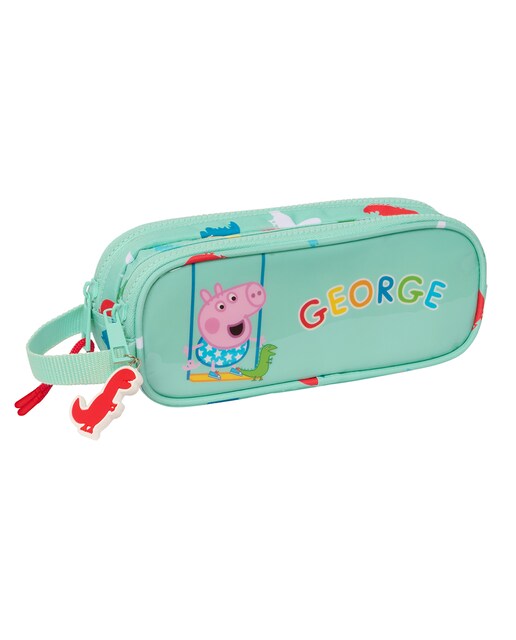 Imagen 0 de Portatodo doble Peppa Pig Safta verde menta