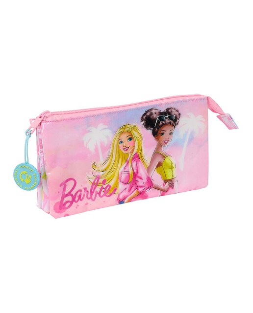 Imagen 0 de Portatodo triple Barbie Safta rosa y celeste