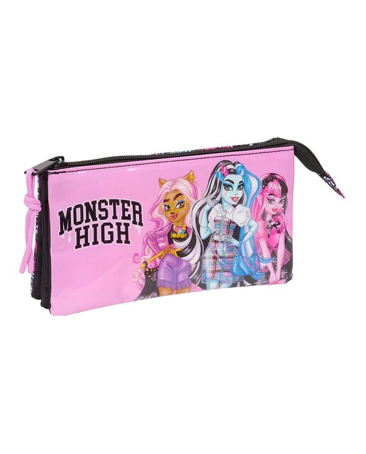 Imagen 0 de Portatodo triple Monster High Safta multicolor