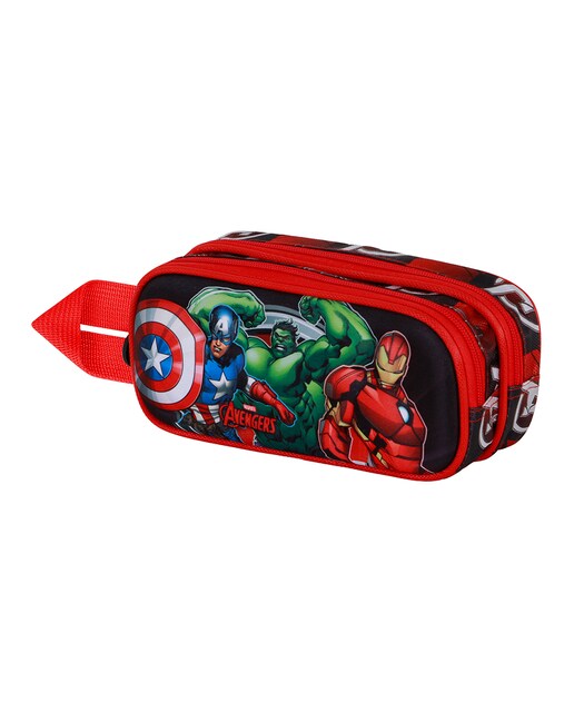 Imagen 0 de Estuche portatodo doble 3D los vengadores almighty Marvel Karactermania rojo