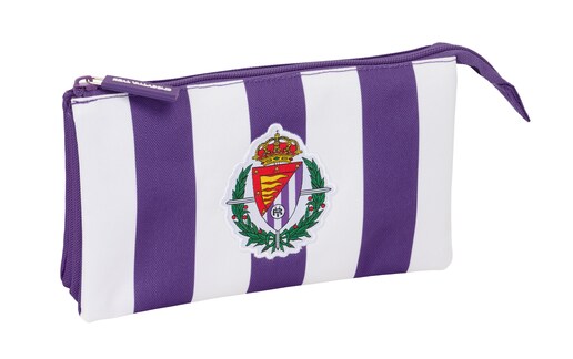 Imagen 0 de Portatodo triple Real Valladolid morada y blanca