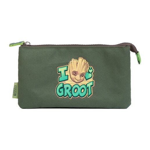 Imagen 0 de Estuche triple Marvel Groot Erik verde