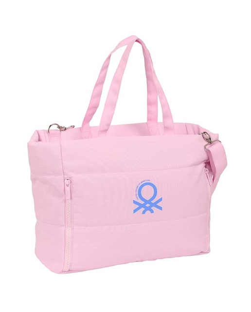 Imagen 0 de Bolso con bolsillo para portatil 14,1'' Benetton Safta rosa claro