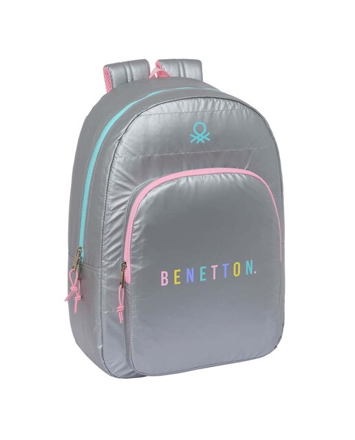 Imagen 0 de Mochila adaptable a carro Benetton Silver Safta plata