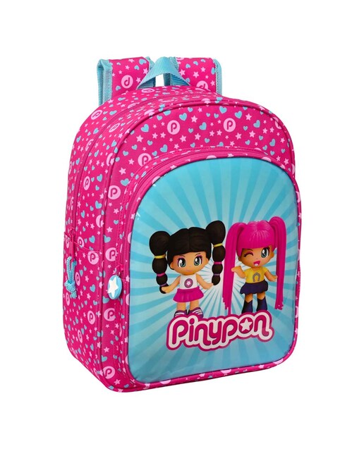 Imagen 0 de Mochila infantil adaptable a carro Pinypon Safta rosa y azul