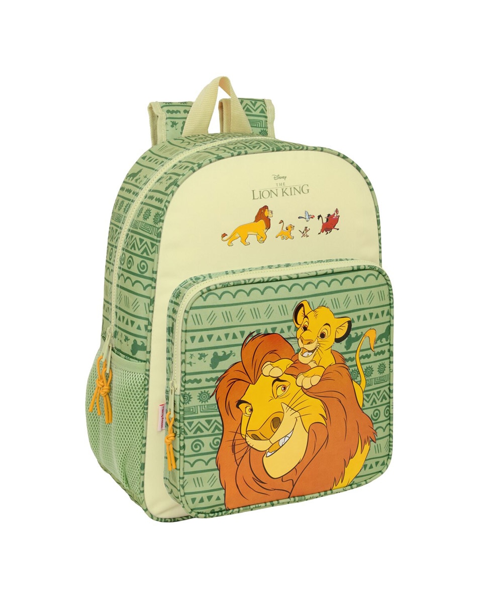 Imagen 0 de Mochila adaptable a carro Mufasa Safta verde y beige