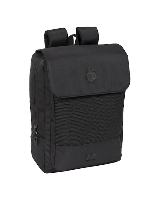 Imagen 0 de Mochila con solapa portatil 13,3''+ usb Real Madrid C.F. negro