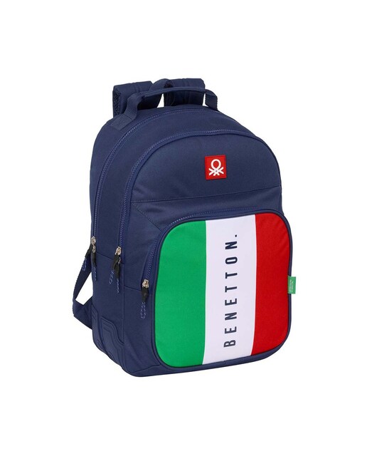 Imagen 0 de Mochila doble con cantoneras adaptable a carro Benetton Safta azul marino