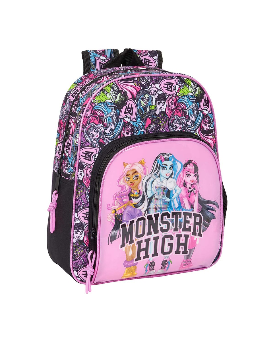 Imagen 0 de Mochila infantil adaptable a carro Monster High Safta multicolor