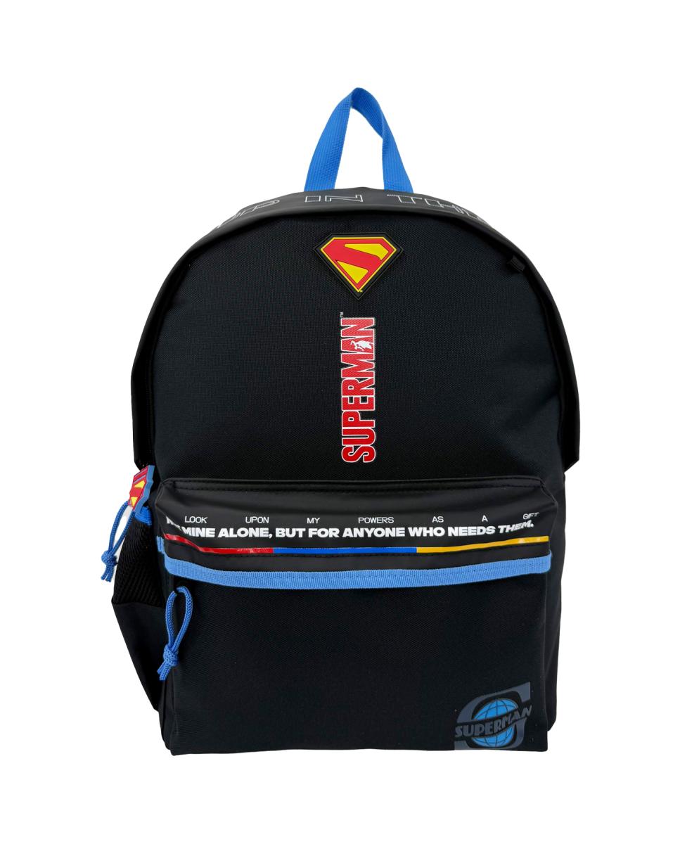 Imagen 0 de Mochila juvenil Superman Black Collection CyP Brands negro rojo azul
