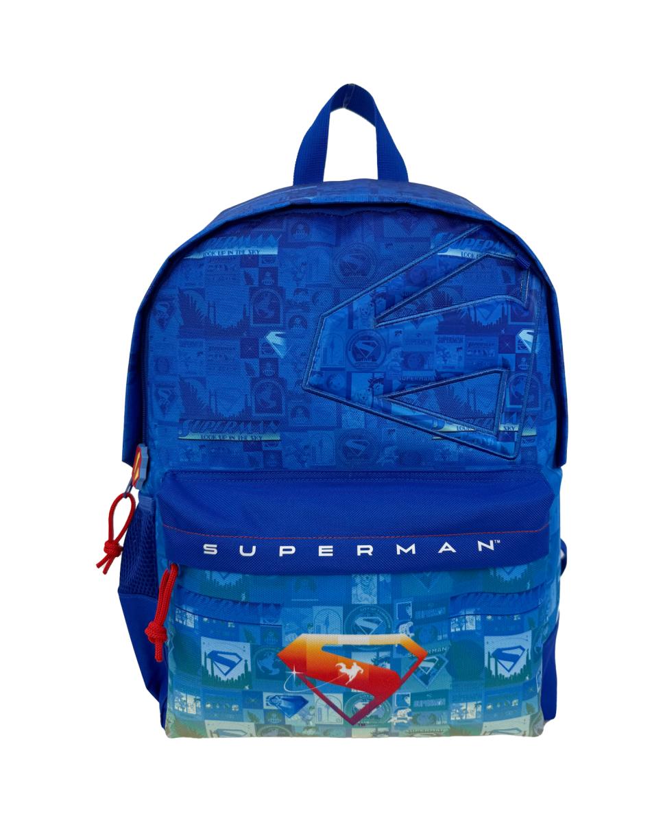 Imagen 0 de Mochila juvenil Superman Comic  Collection CyP Brands azul negro rojo
