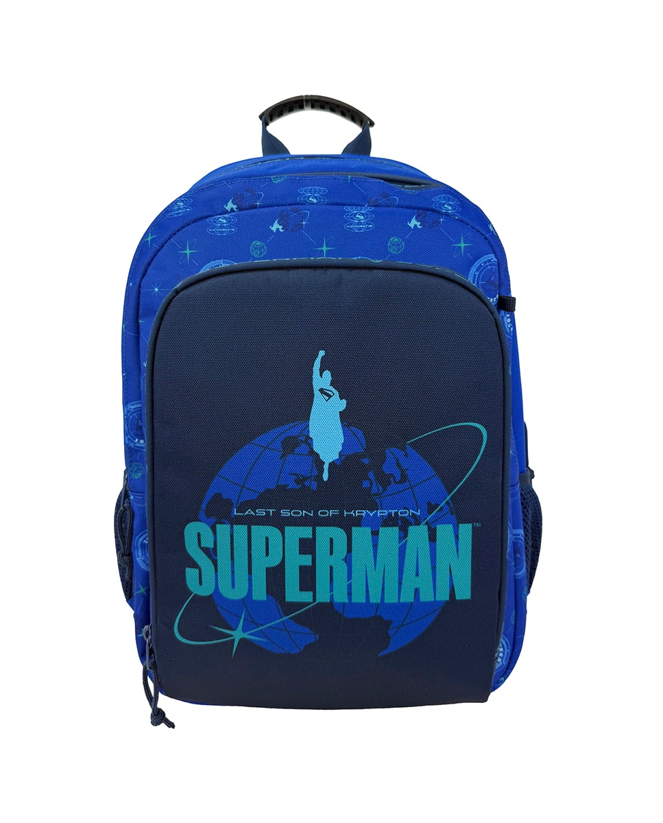 Imagen 0 de Mochila escolar Superman Blue Collection CyP Brands negro azul