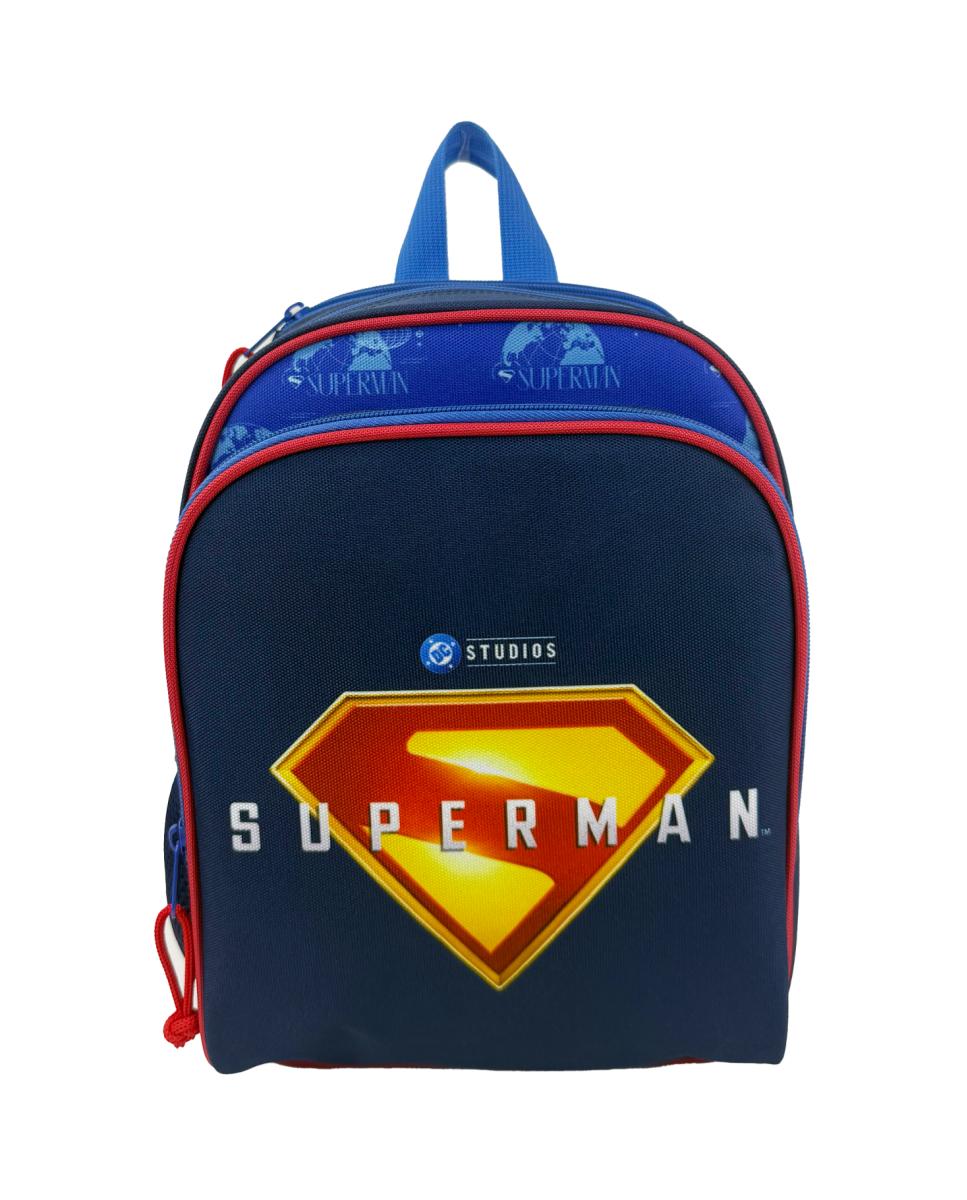 Imagen 0 de Mochila 30cm Superman Shield CyP Brands azul rojo amarillo