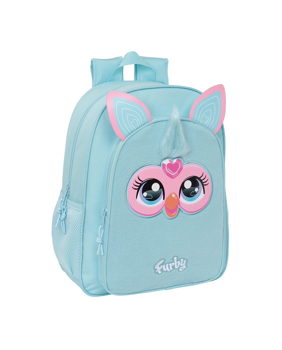 Imagen 0 de Mochila adaptable a carro Furby azul celeste