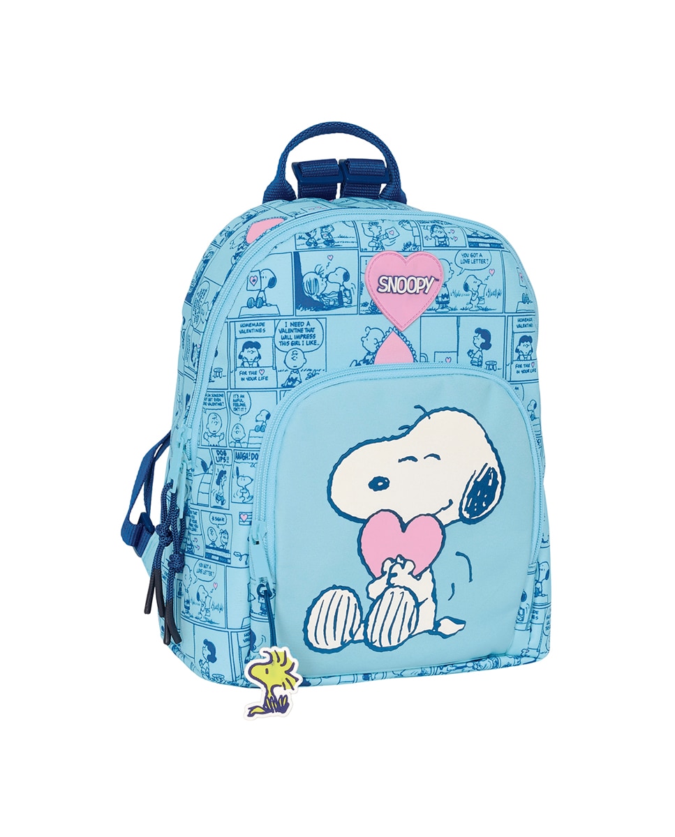 Imagen 0 de Mini mochila Snoopy Safta azul claro