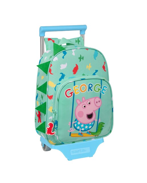 Imagen 0 de Mochila 185 + carro 705 Peppa Pig Safta verde menta