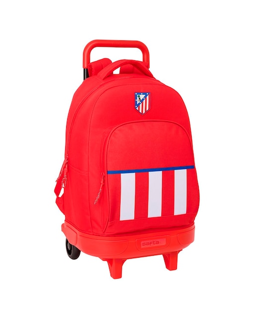 Imagen 0 de Mochila grande con ruedas compact extraible Atlético de Madrid rojo
